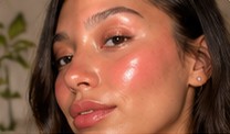 Close-up of customer Marisol’s glowing skin